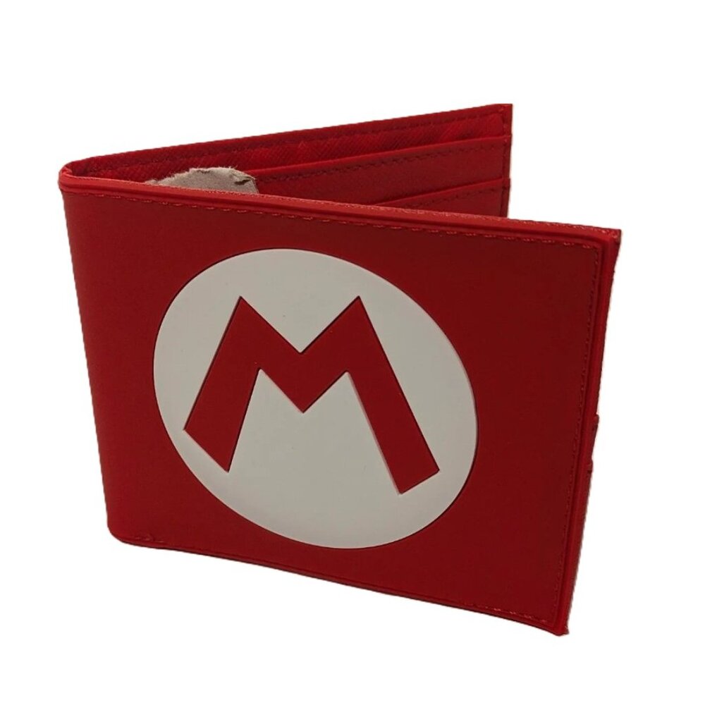 Mario Luigi Bifold Wallet Gaming Wallet with ID Window & Coin Pocket - Picture 2 of 6